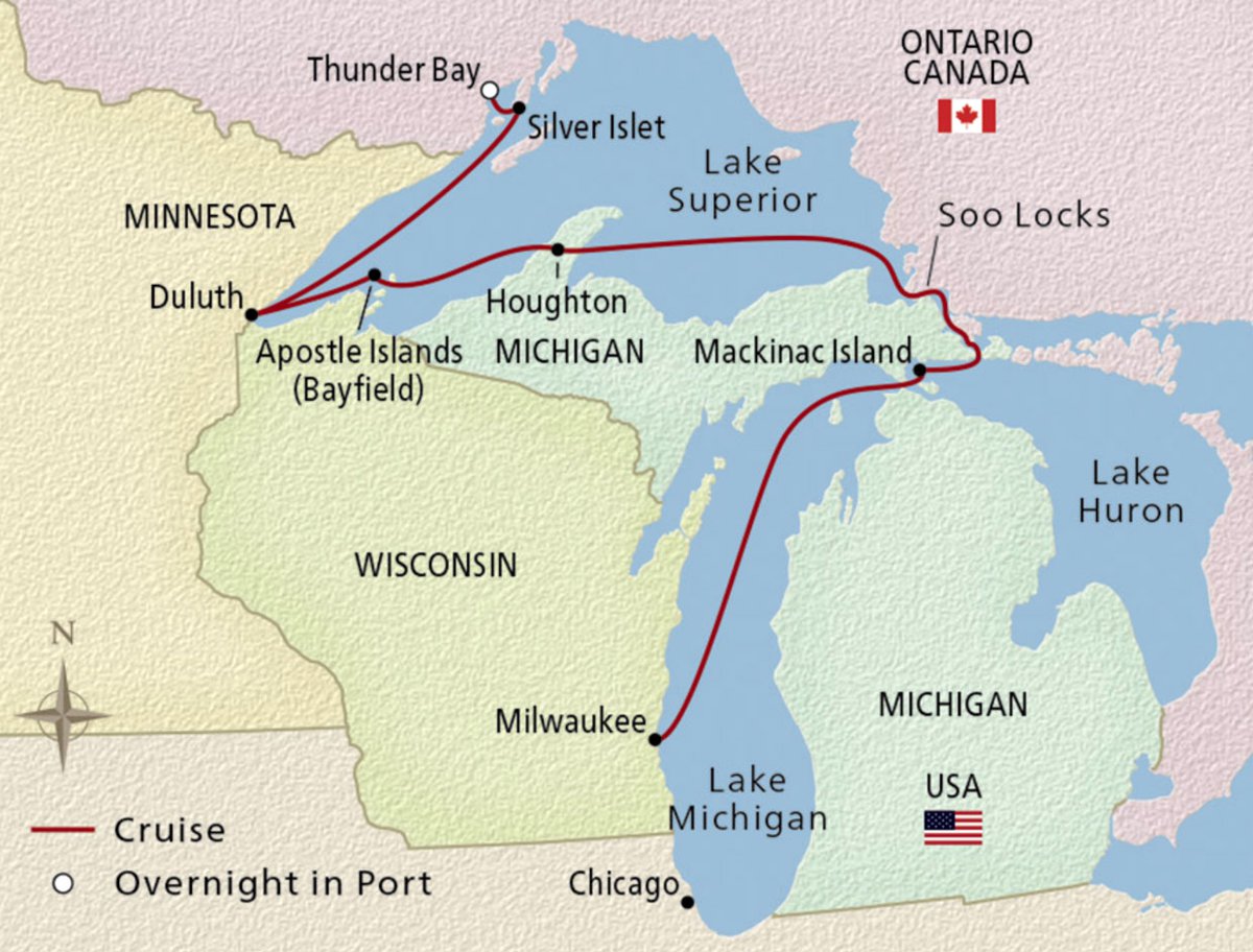 Undiscovered Great Lakes - Itinerary - Thunder Bay, Ontario to Milwaukee,  Wisconsin