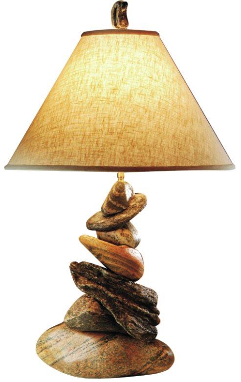 lake superior rock lamps